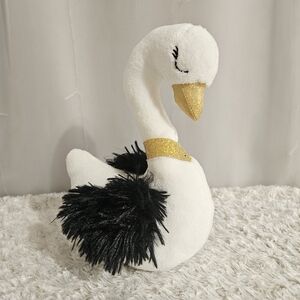 Hug Fun - White Graceful Sparkle Swan Plush